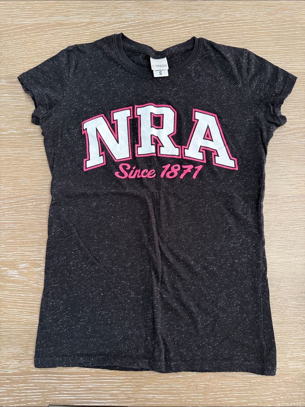 NRA Since 1871 Black Graphic babydoll Tee